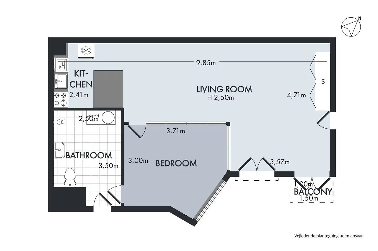 Sanders City - Popular One-Bedroom Apartment In The Lovely Capital Copenhagen